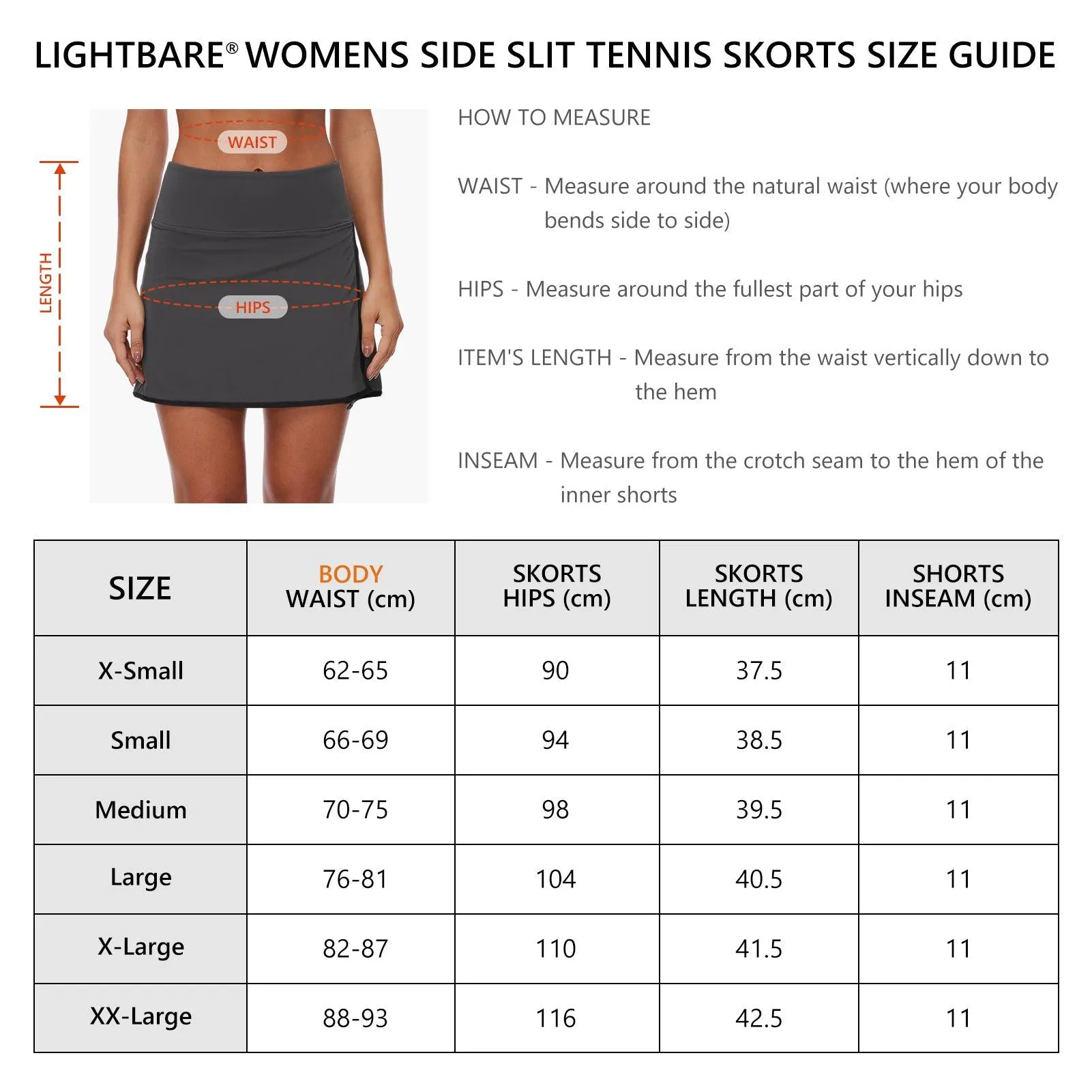 Women's Side Slit Tennis Skirts with Shorts LB17W