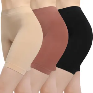 Women's Slip Shorts for Under Dresses Anti Chafing High Waisted Seamless Smooth Shorts