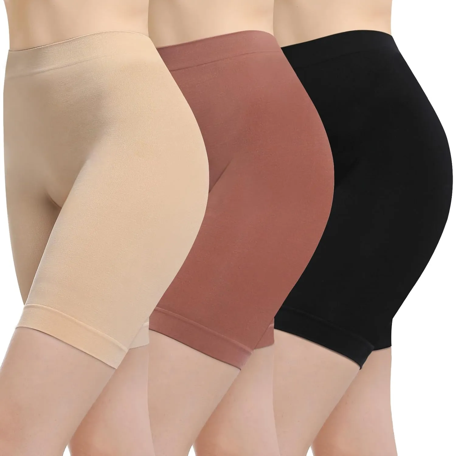 Women's Slip Shorts for Under Dresses Anti Chafing High Waisted Seamless Smooth Shorts
