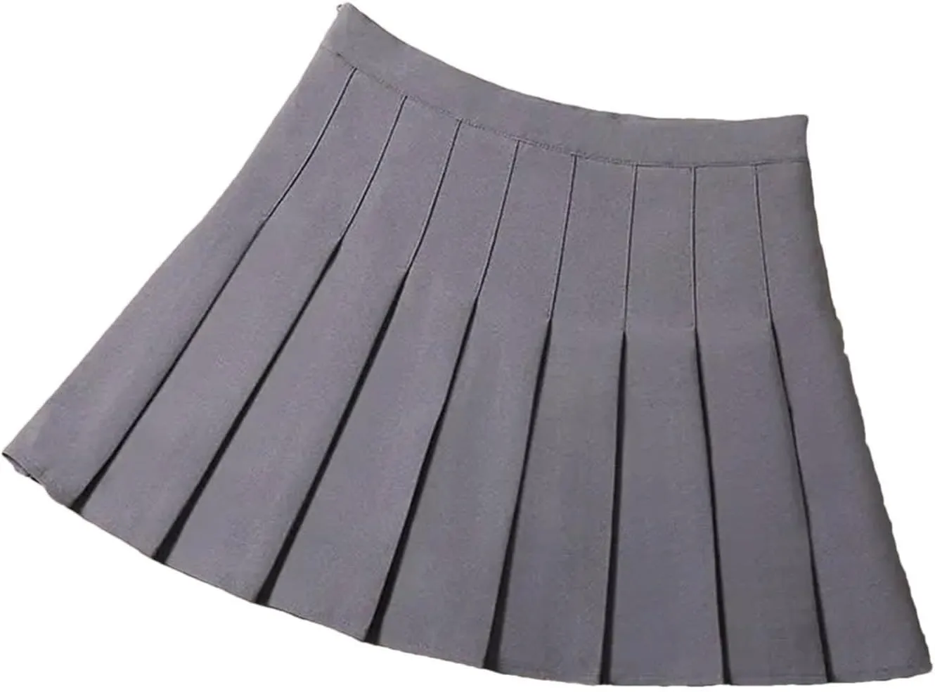 Women's Summer Fashion A-Line Mini Skirts Solid Color Casual Pleated Skirts Holiday Beach Skirt