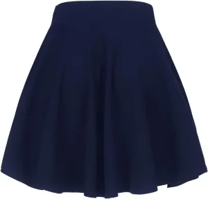Women's Summer High Waisted Skirts Tummy Control Pleated Athletic Skirts Mini Dress
