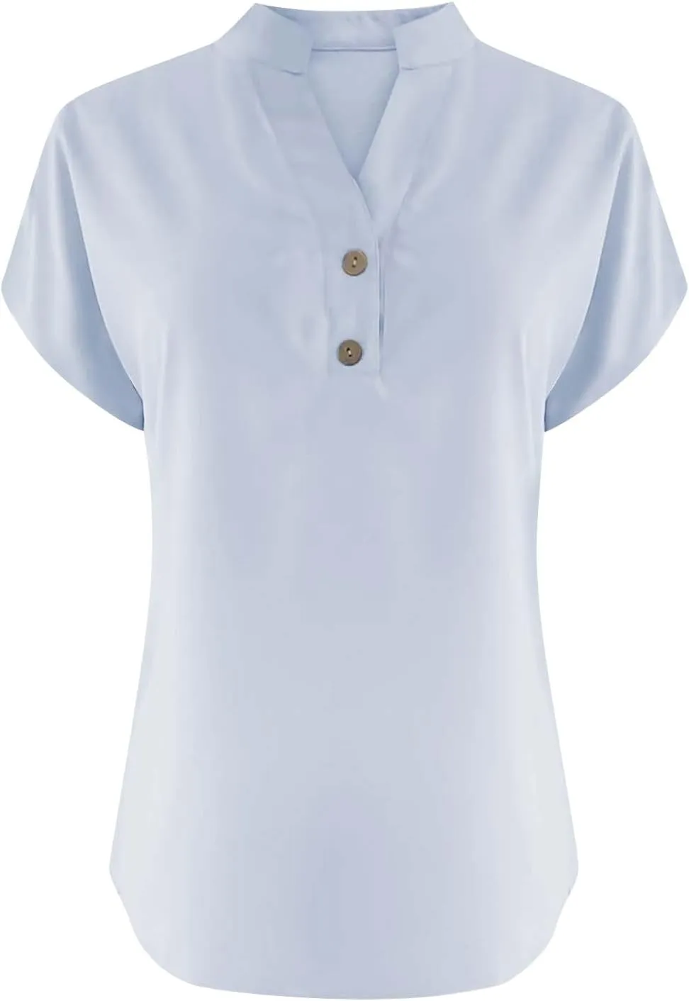 Women's Summer Linen Blouse - Non-See Through Button-Up Tank, Wrinkle Resistant