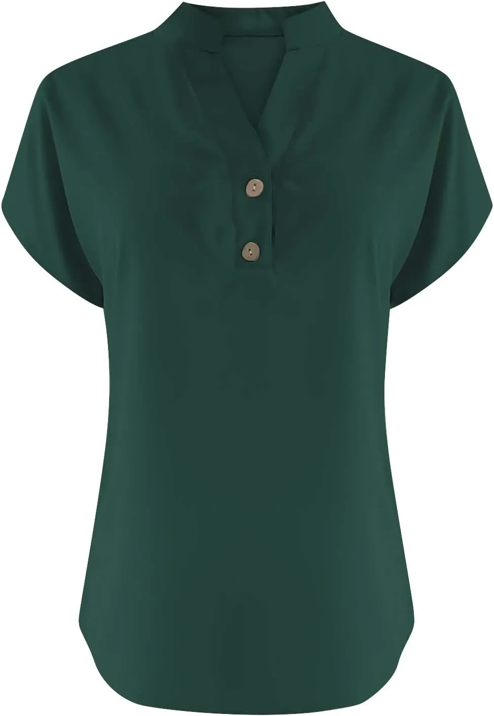 Women's Summer Linen Blouse - Non-See Through Button-Up Tank, Wrinkle Resistant