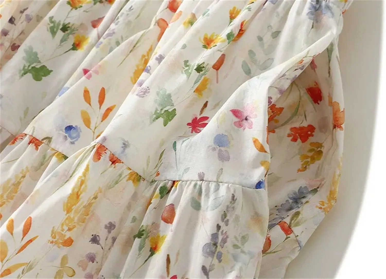 Women's Summer Printed Slim Fit A-Line Skirts High Waisted All Match Midi Length Skirts