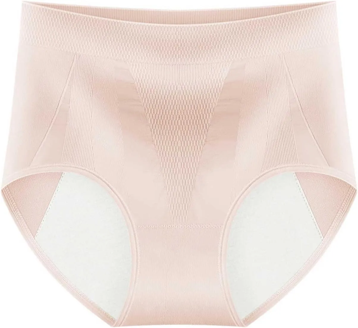 Womens Underwear Seamless Mid High Waist Stretch No Show Panties Breathable Soft Full Coverage Briefs