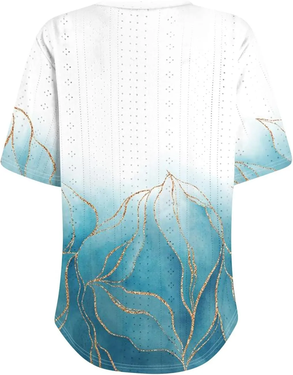 Womens V Neck Short Sleeve T Shirts 2025 Gradient Striped Print Casual Tops Loose Fit Basic Tees with Curved Hem