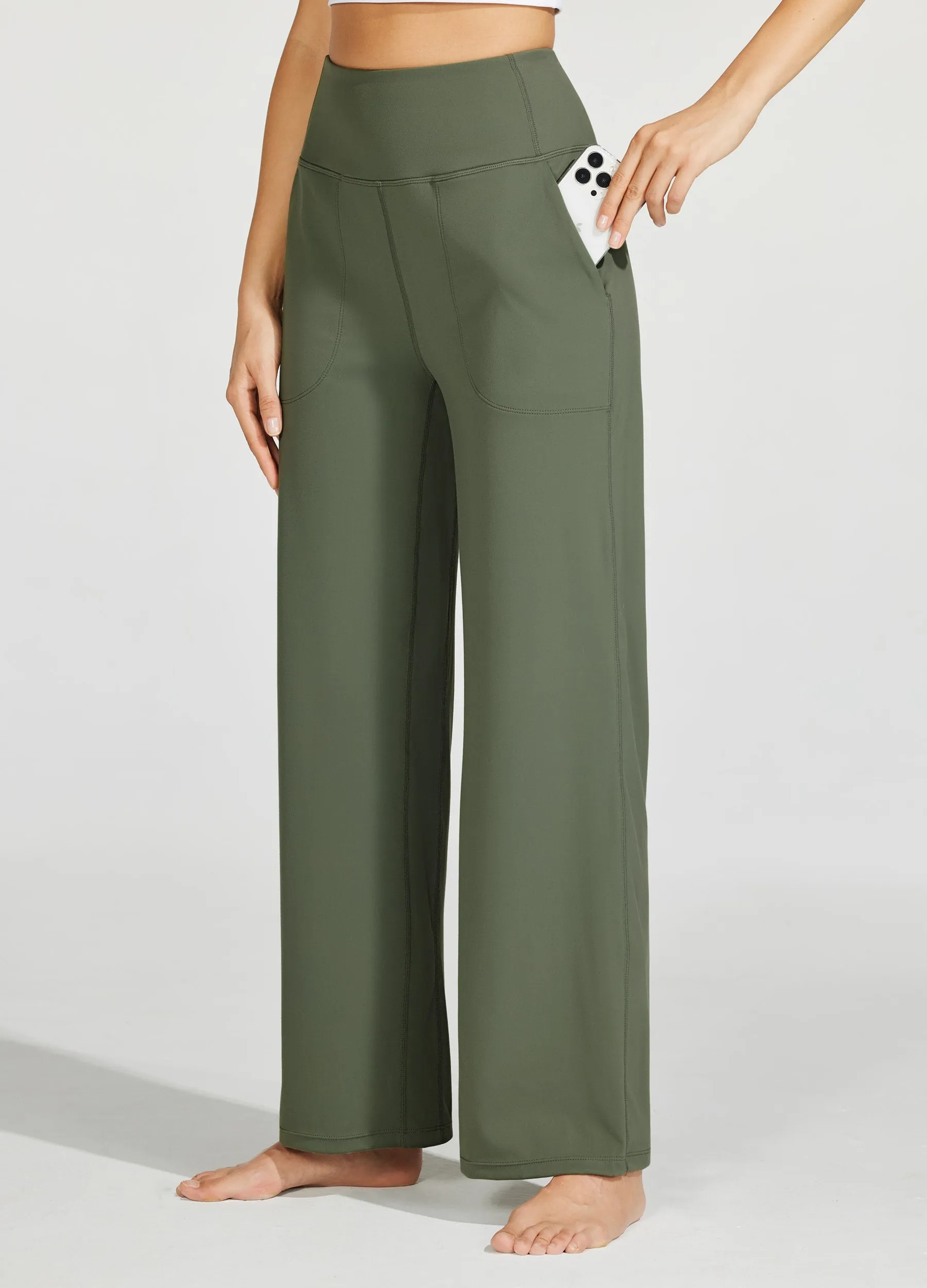 Women's Wide-Leg Yoga Pants 28 Inseam