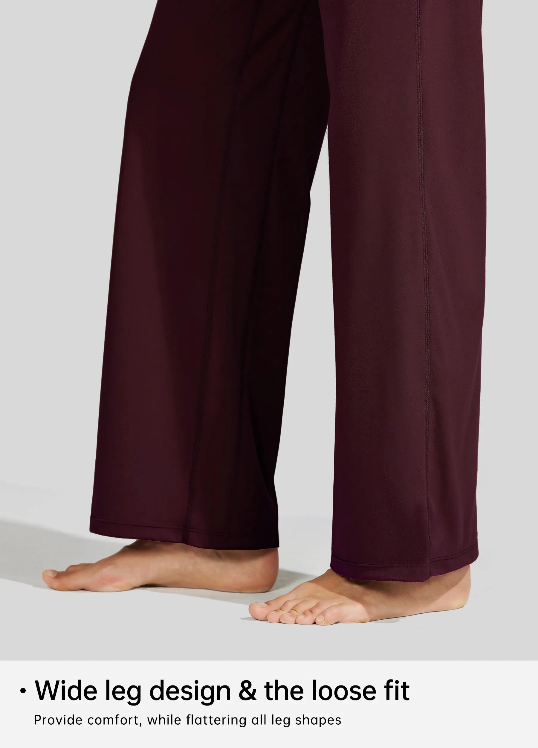 Women's Wide-Leg Yoga Pants 28 Inseam