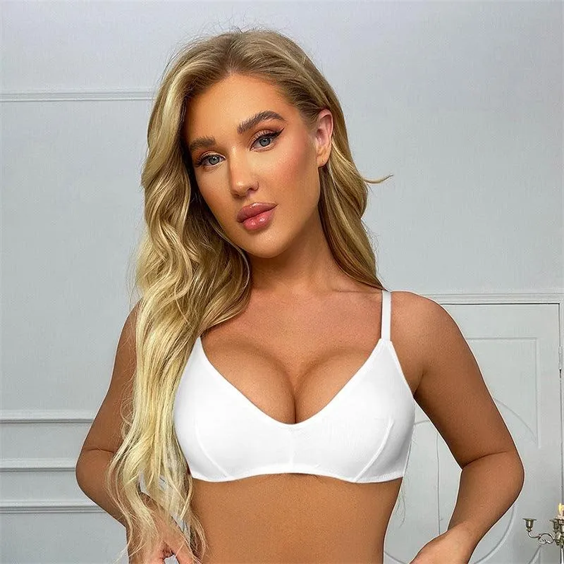 Women's Wireless Thin Push-Up Triangle Cup Bra - 3/4 Cup