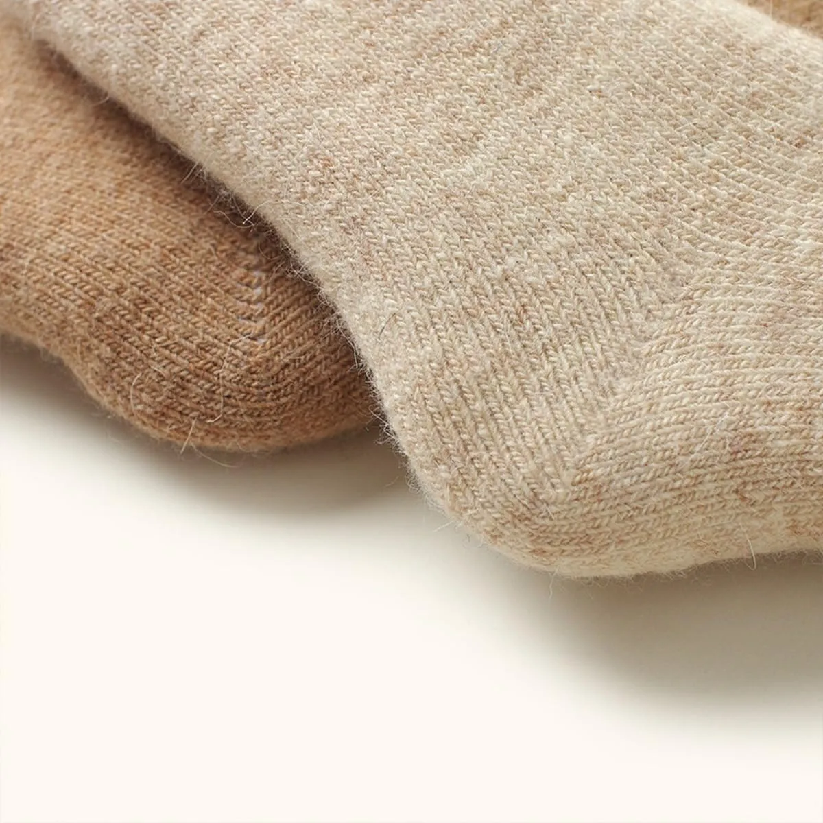 Wool Socks Mens Hiking Socks for Men Thick Winter Fuzzy Thermal Socks 5 Pairs 6-11