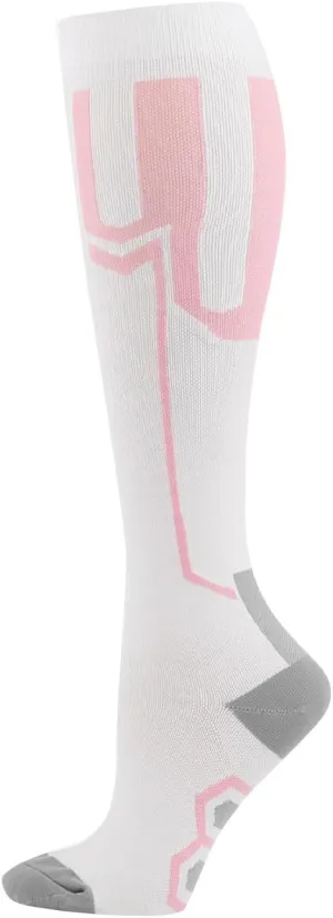 Xiaojmake Graduated Compression Socks for Women men Circulation Thermal Warm Ski Sock Athletic Running Long Calf Stockings