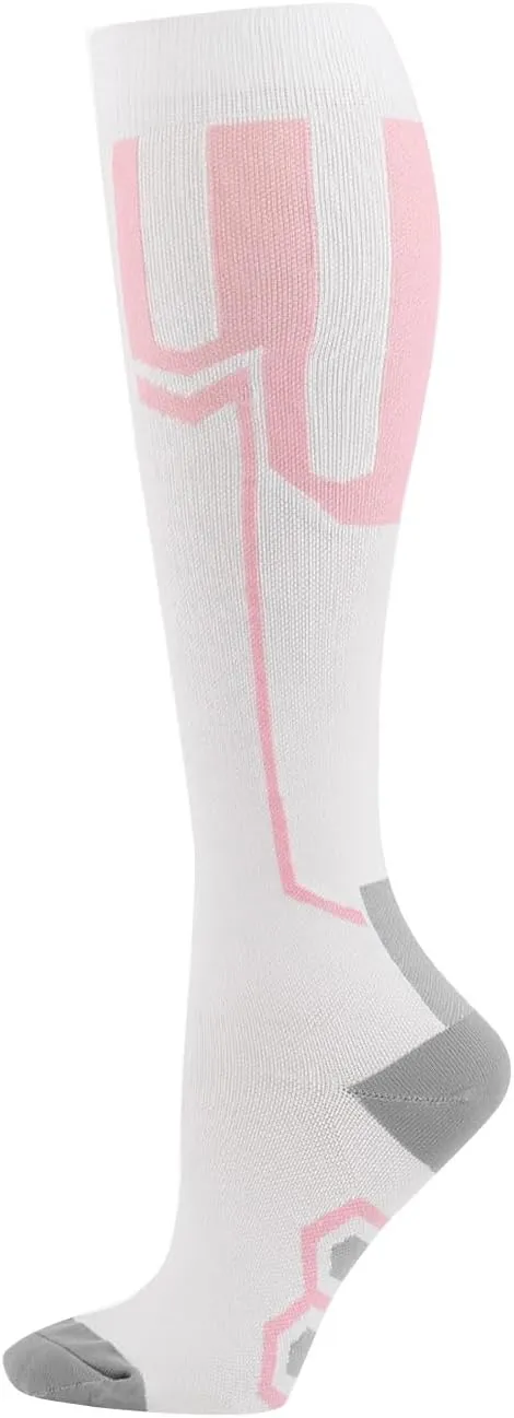Xiaojmake Graduated Compression Socks for Women men Circulation Thermal Warm Ski Sock Athletic Running Long Calf Stockings
