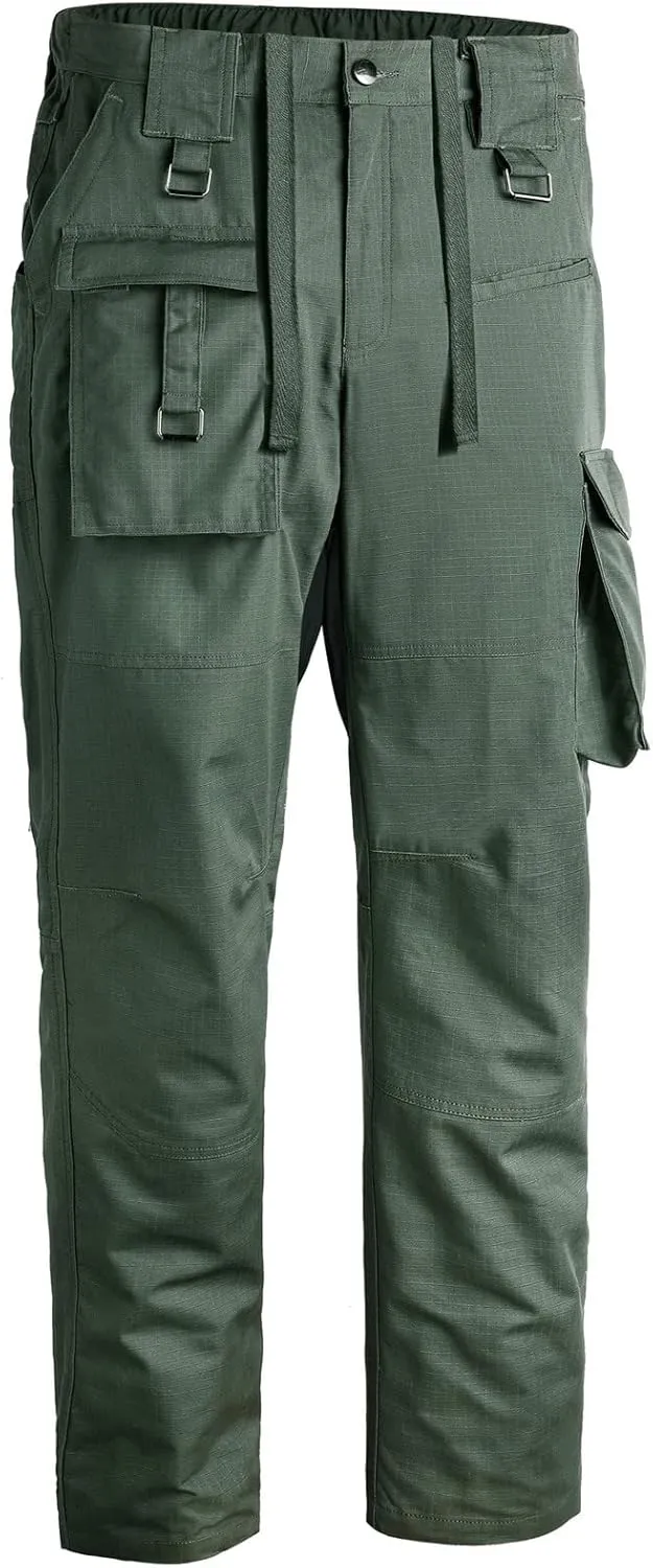 XUNRYAN Cargo Pants Men Fashion Sweatpants Tapered Lightweight Joggers Pockets Workout Athletic Running Trousers Activewear