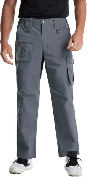 XUNRYAN Cargo Pants Men Fashion Sweatpants Tapered Lightweight Joggers Pockets Workout Athletic Running Trousers Activewear