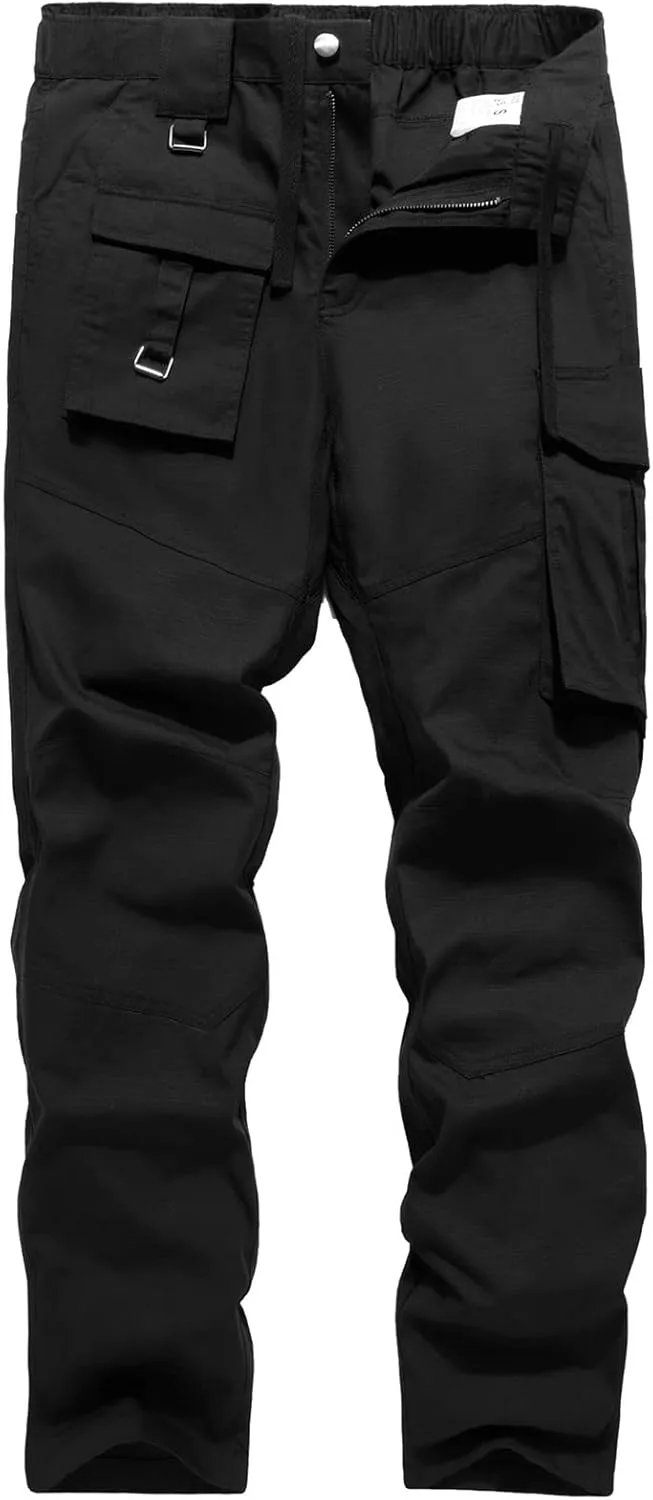 XUNRYAN Cargo Pants Men Fashion Sweatpants Tapered Lightweight Joggers Pockets Workout Athletic Running Trousers Activewear