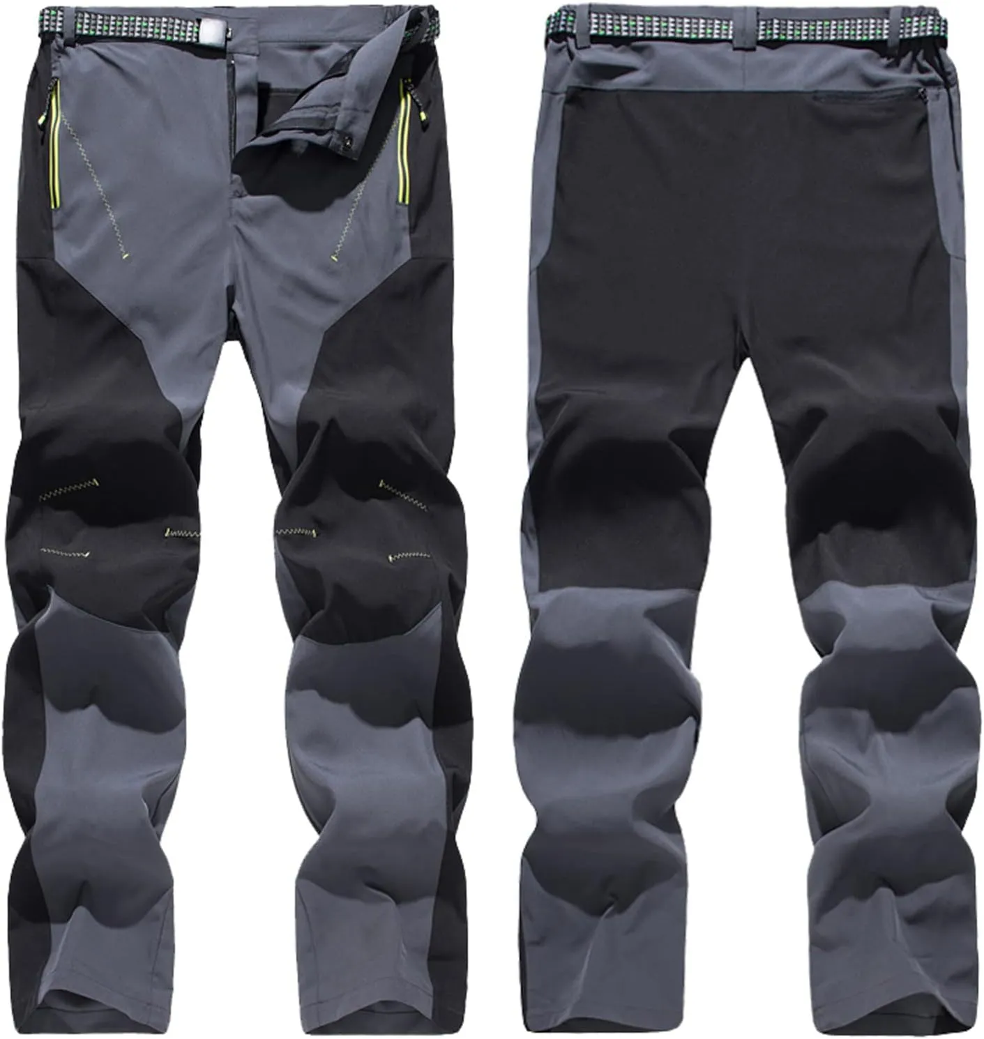 XUNRYAN Mens Hiking Pants Workout Lightweight Quick Dry Waterproof Outdoor Fishing Mountain Pants Trousers Activewear