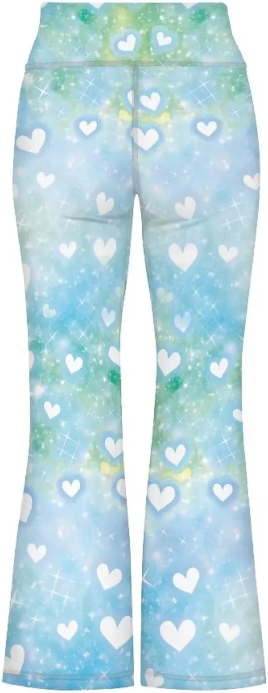 YEXIATODO Girls Wide Leg Yoga Pants Athletic Leggings 5-14 High Waisted Yoga Pants Yoga Active Leggings Tights Pants