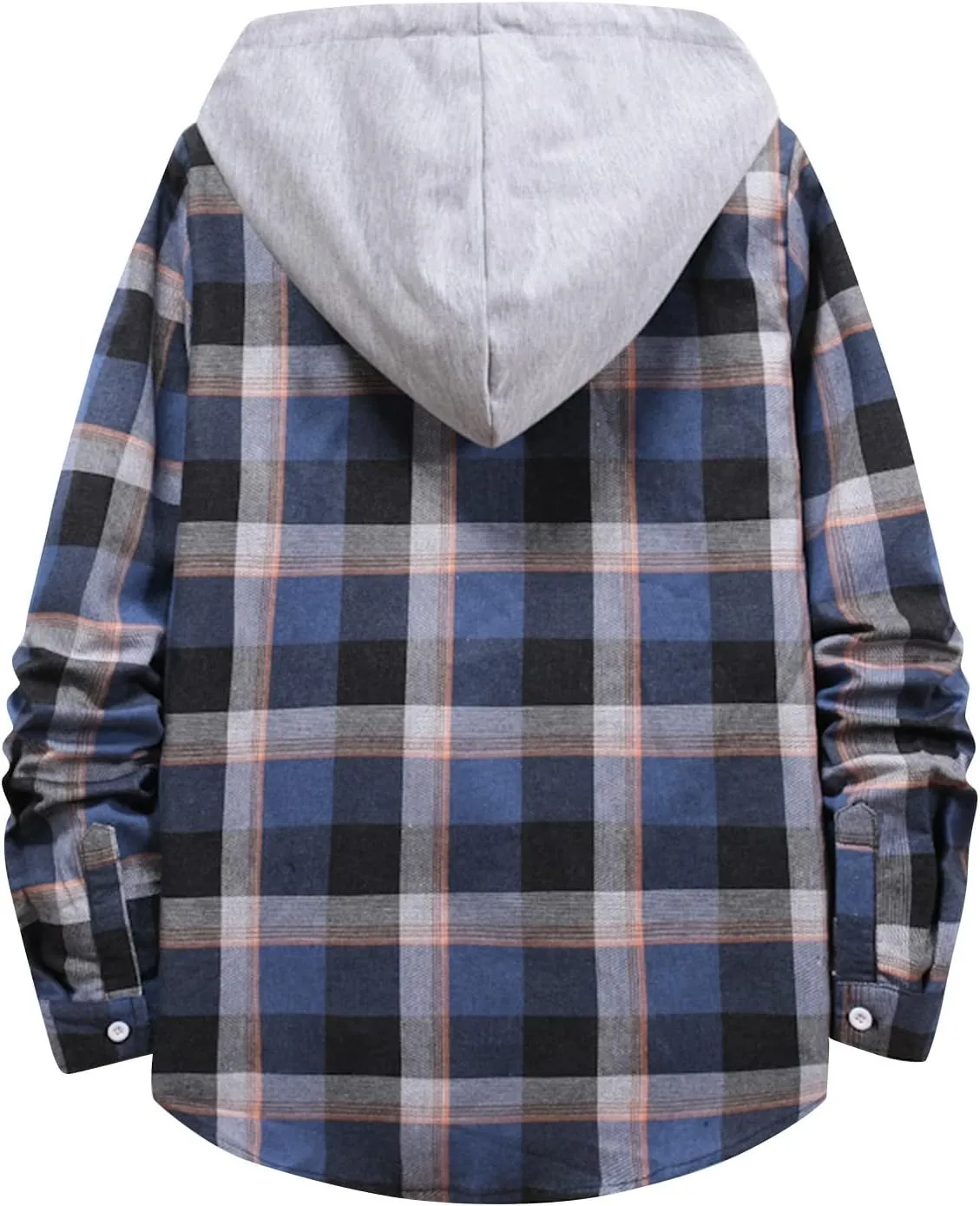 Ymosrh Mens Coats Winter Autumn Style Son Hooded Shirt Men's Loose Long Sleeve Top Fashion Jackets