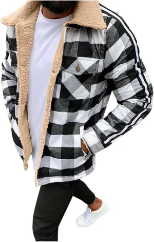 Ymosrh Rain Jackets For Men Waterproof Thermal Jacket Cardigan Casual Shirt Plush Top Mens Coats And Jackets Winter