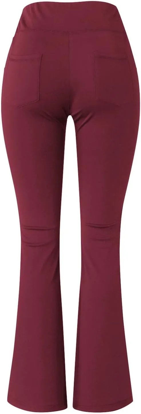 Yoga Pants Women Waist High Women's Yoga Casual Long Wide Palazzo Yoga Pants Flare Workout Gym Leggings Woman