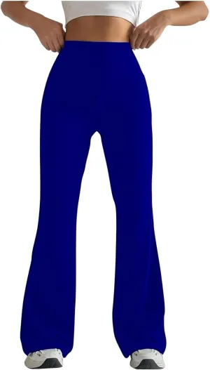 Yoga Pants Women Waist High Women's Yoga Casual Long Wide Palazzo Yoga Pants Flare Workout Gym Leggings Woman