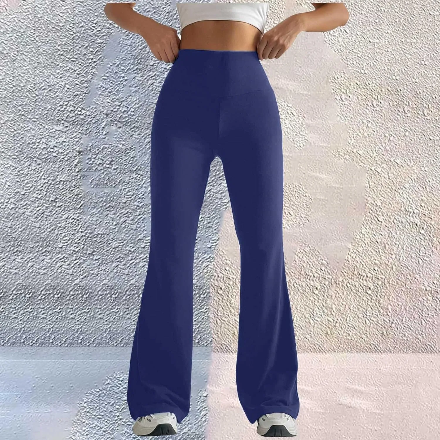 Yoga Pants Women Waist High Women's Yoga Casual Long Wide Palazzo Yoga Pants Flare Workout Gym Leggings Woman