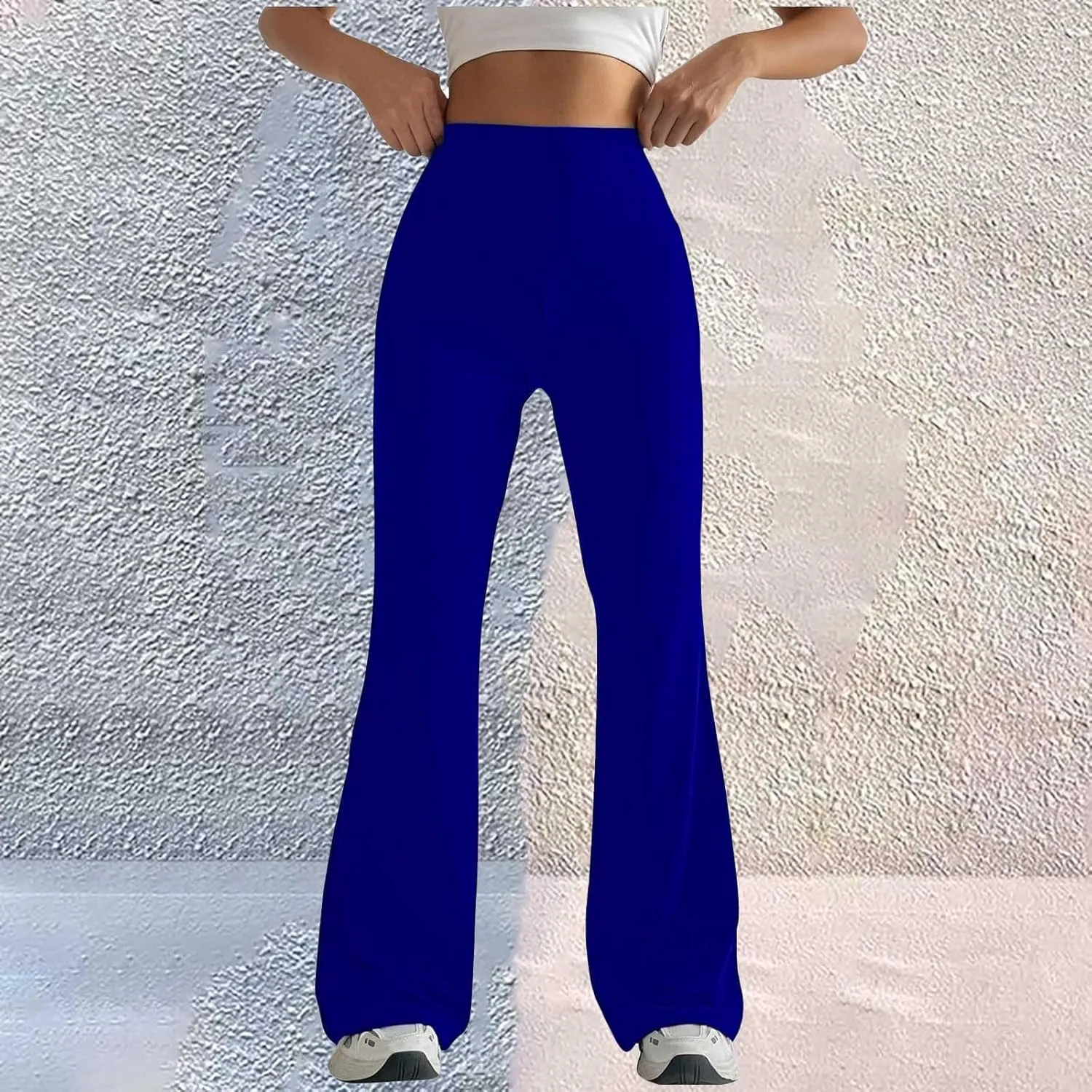 Yoga Pants Women Waist High Women's Yoga Casual Long Wide Palazzo Yoga Pants Flare Workout Gym Leggings Woman