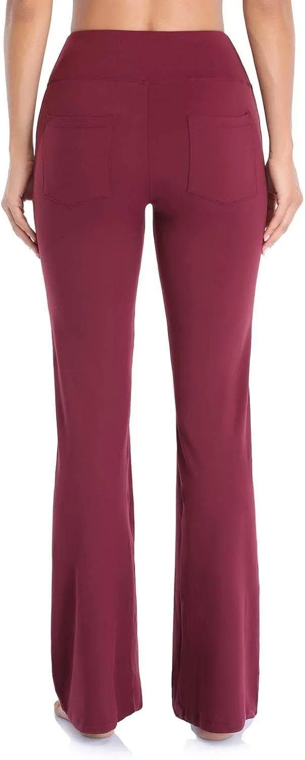Yoga Pants Women Waist High Women's Yoga Casual Long Wide Palazzo Yoga Pants Flare Workout Gym Leggings Woman