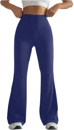 Yoga Pants Women Waist High Women's Yoga Casual Long Wide Palazzo Yoga Pants Flare Workout Gym Leggings Woman
